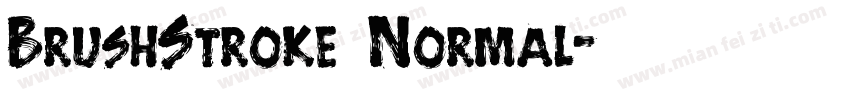 BrushStroke Normal字体转换